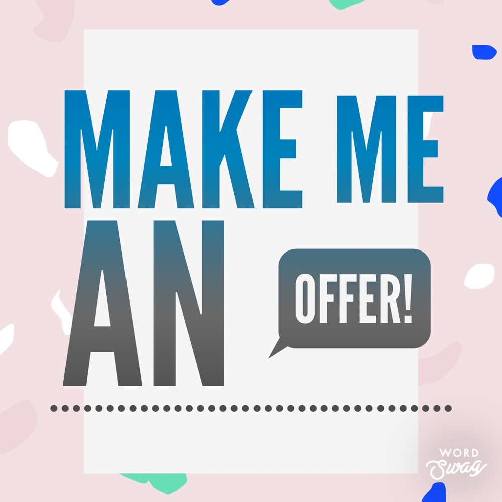 Open To reasonable offers!